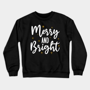 Merry And Bright Christmas Women Girls Kids Toddlers Cute Crewneck Sweatshirt